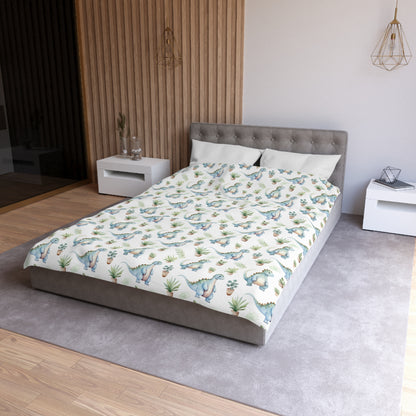 Adorable Dinosaurs Microfiber Duvet Cover