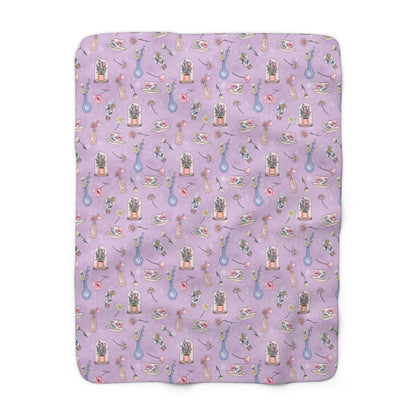Lilac Meadow Keepsakes Fleece Blanket