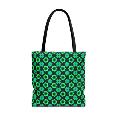 Clover Bloom Burst Canvas Tote Bag
