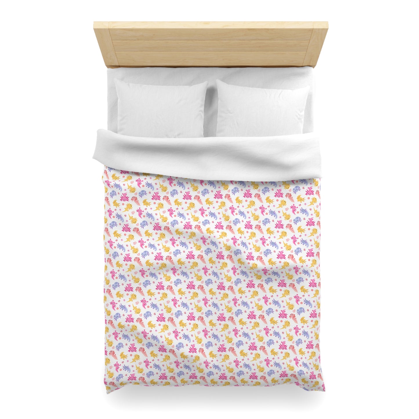 Axolotl Whimsy Microfiber Duvet Cover