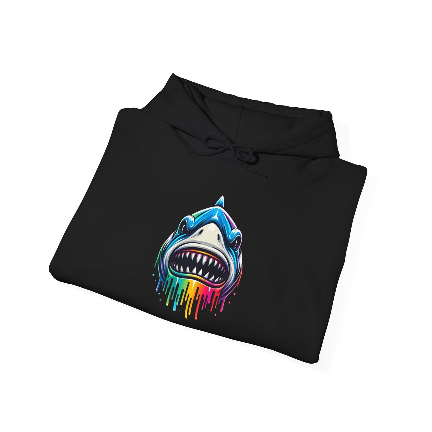 Colorful Shark Heavy Blend™ Hooded Sweatshirt