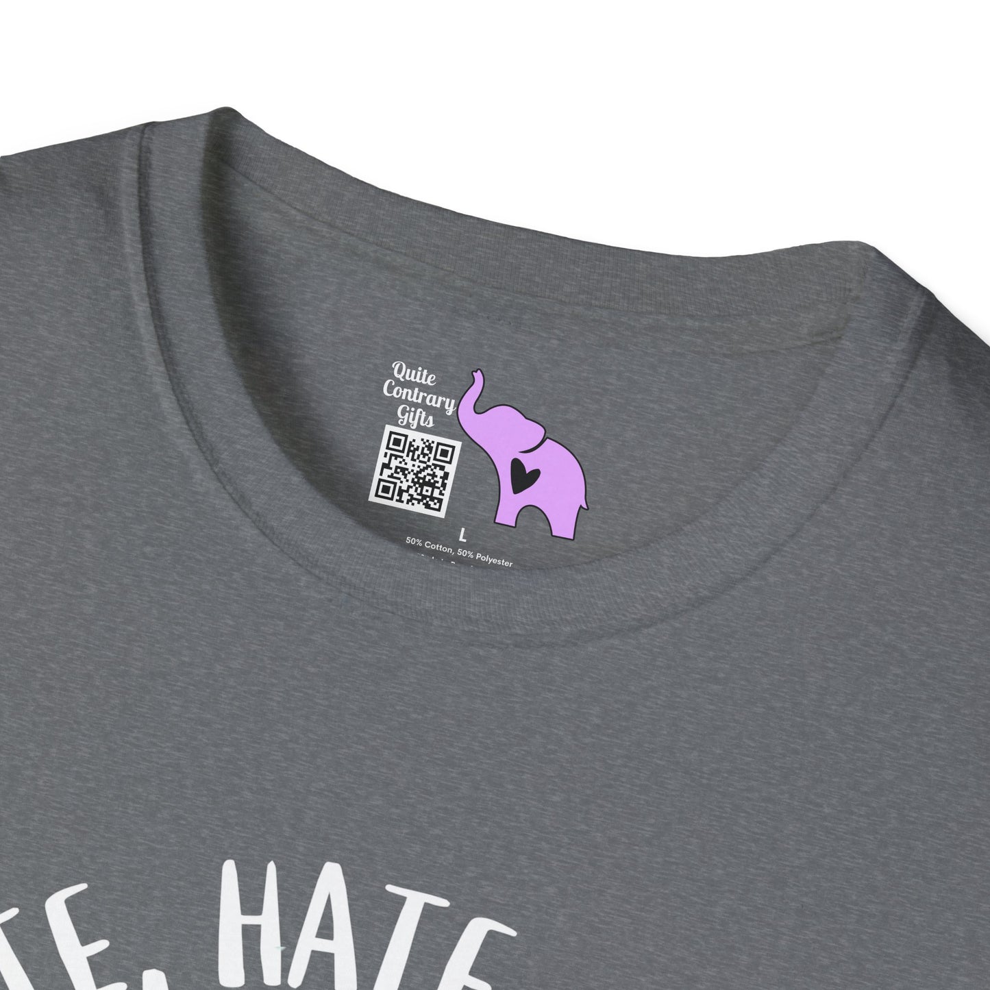 Hate, Hate, Hate, Double Hate, Loathe Entirely-Grinch Adult T-shirt