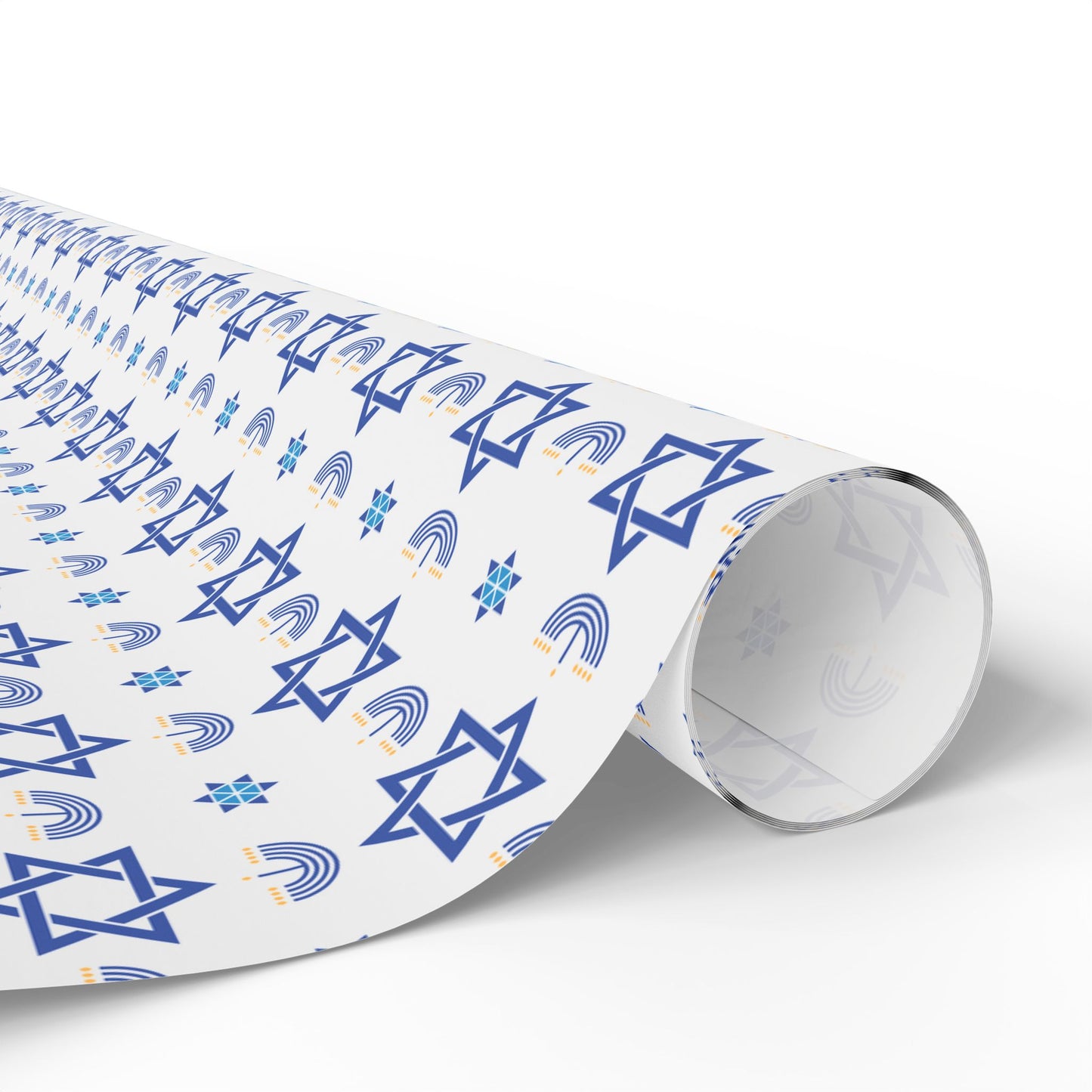 Menorah/Star of David 2 Hanukkah Wrapping Paper