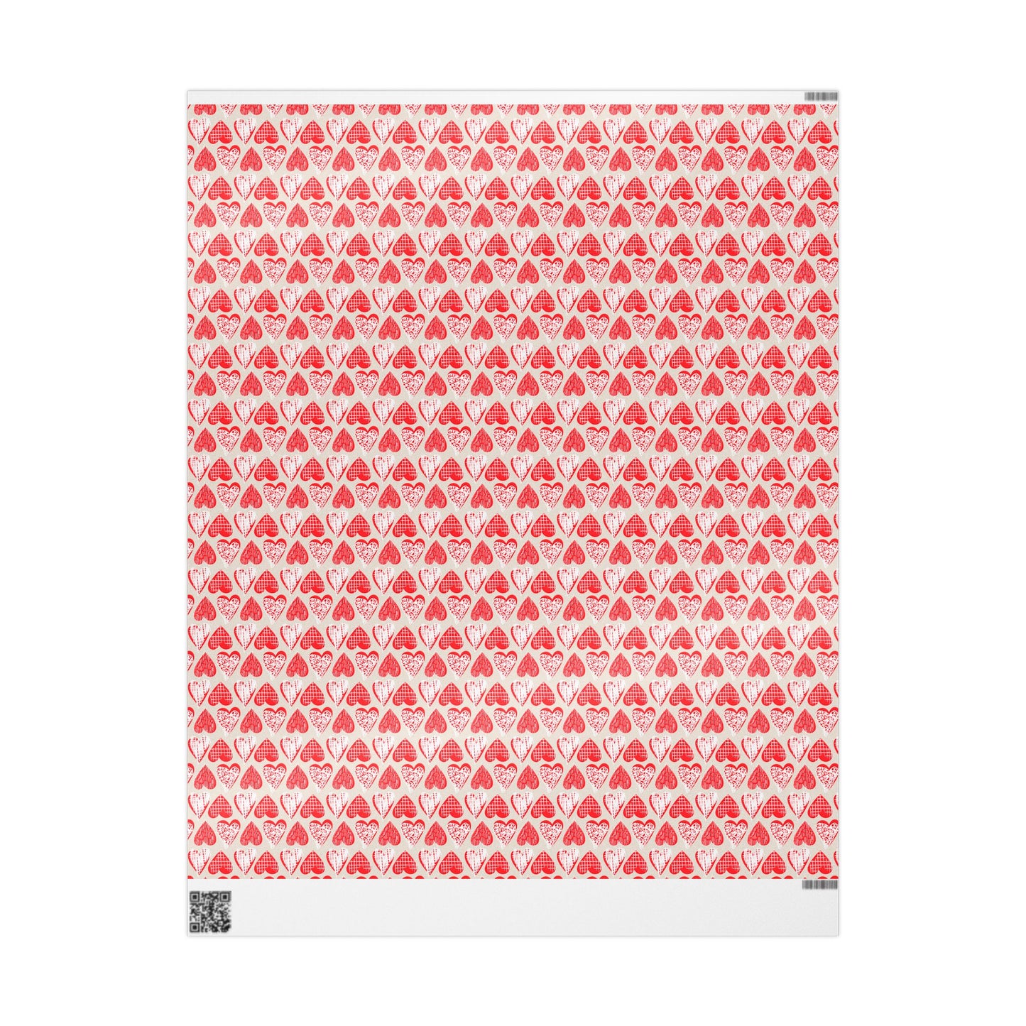 Doodle Hearts Wrapping Paper