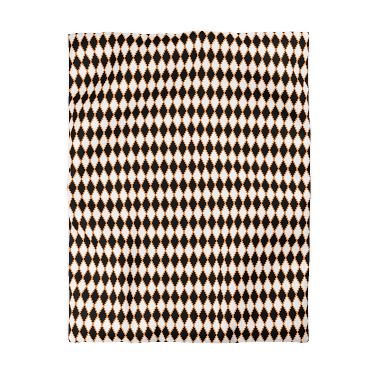 Midnight Ember Harlequin Microfiber Duvet Cover