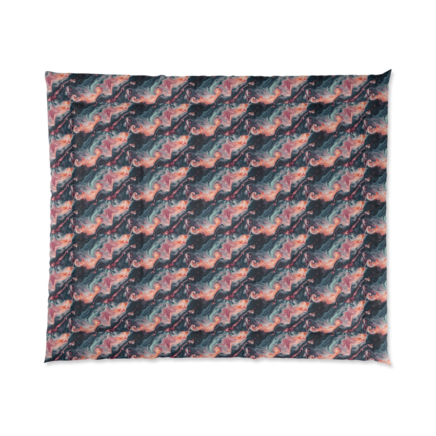 Pink Venom Marble Comforter