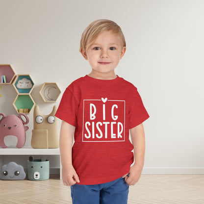 Big Sister (Heart/Box) Toddler Tee