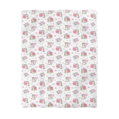 Unicorns of Love Microfiber Duvet Cover