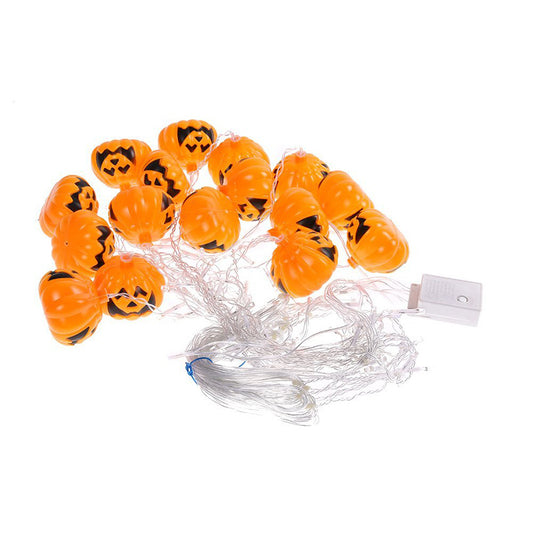 Halloween Pumpkin Curtain String Lights