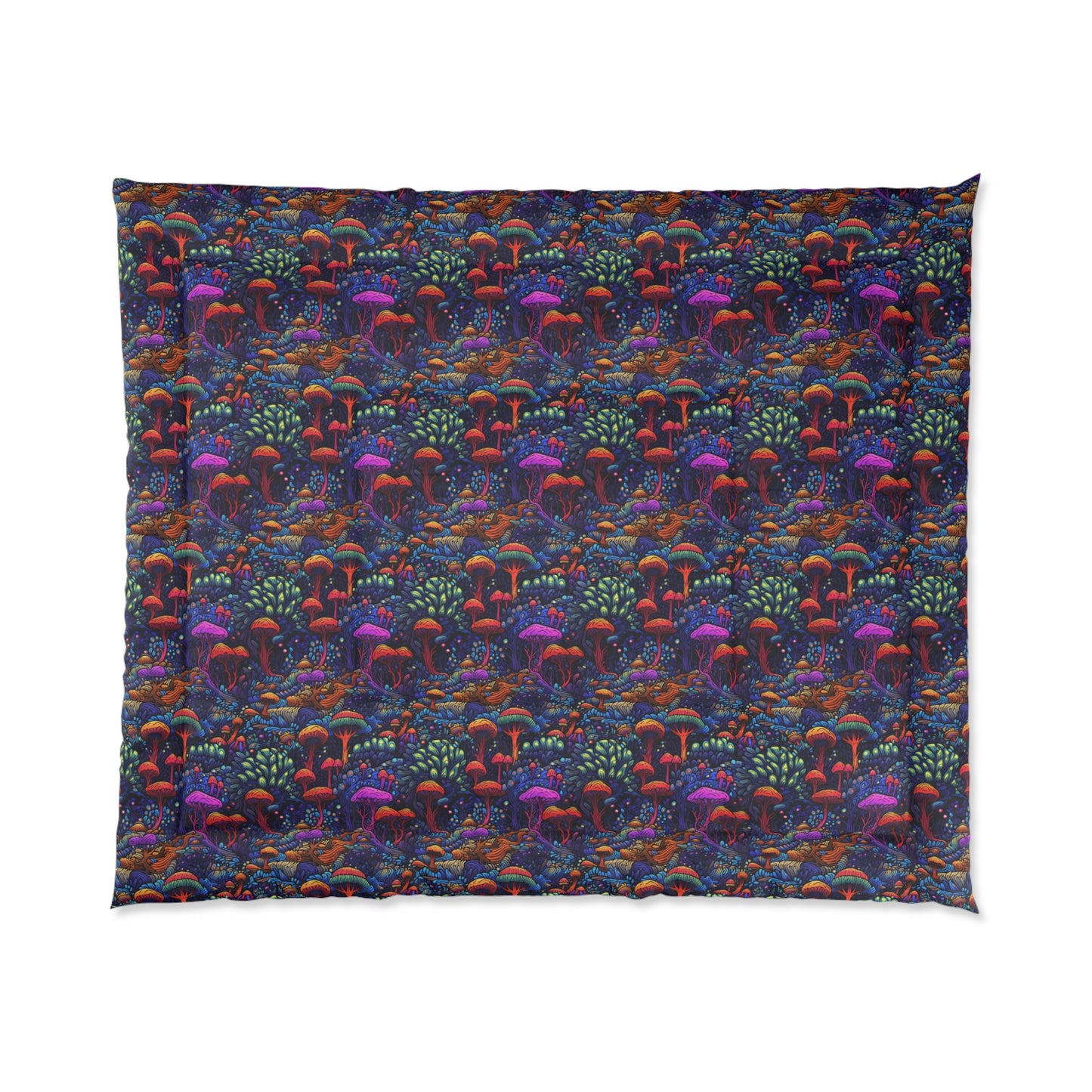 Trippy Mushrooms Comforter