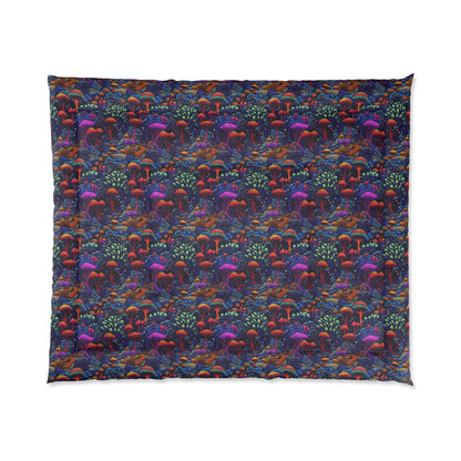 Trippy Mushrooms Comforter