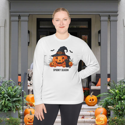 Spooky Season (Jack-O-Lantern/Black Cat) Adult Long Sleeve Tee