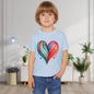 Blushing Rainbow Heart Heavy Cotton™ Toddler T-shirt