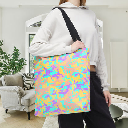 Dreamsicle Camo Canvas Tote Bag