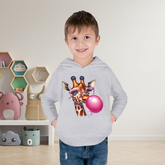 Girraffe Blowing Bubble Toddler Hoodie
