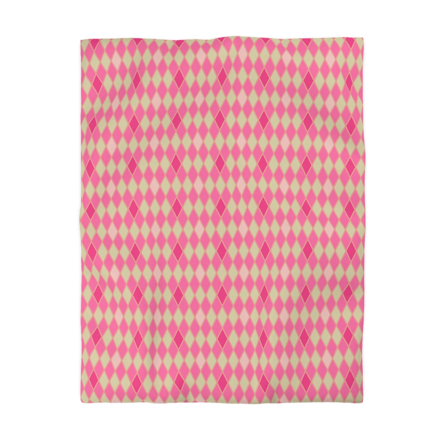Pink Amour Harlequin Microfiber Duvet Cover