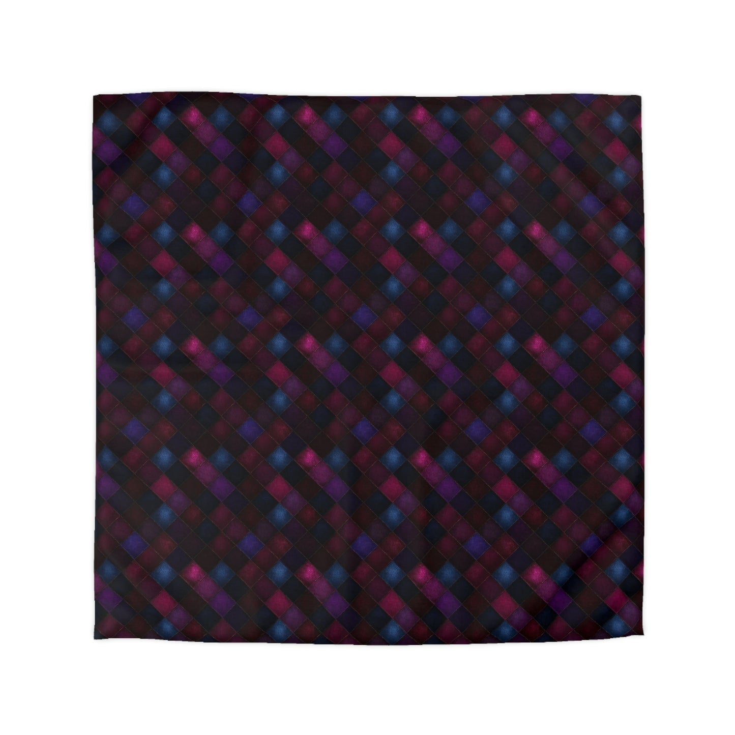 Velvet Patchwork Print Microfiber Duvet Cover
