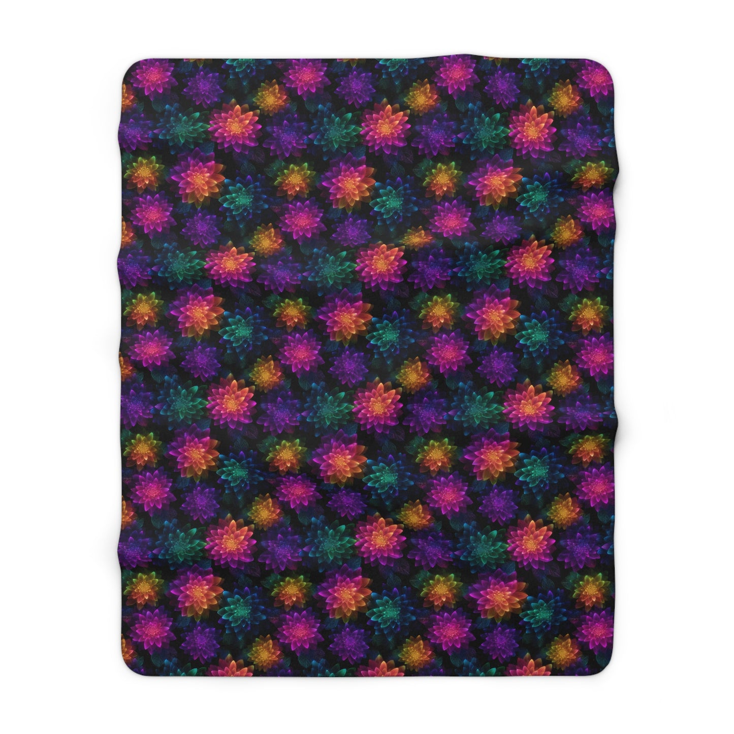 Neon Lotus Blooms Basic Bedding Set