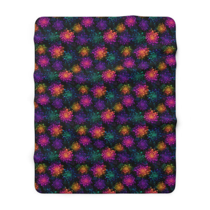 Neon Lotus Blooms Basic Bedding Set