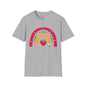 Rainbow Teacher Adult T-shirt