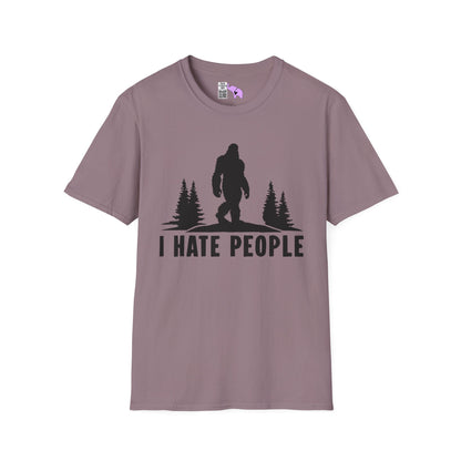 Bigfoot: I Hate People Adult T-shirt