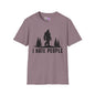 Bigfoot: I Hate People Adult T-shirt