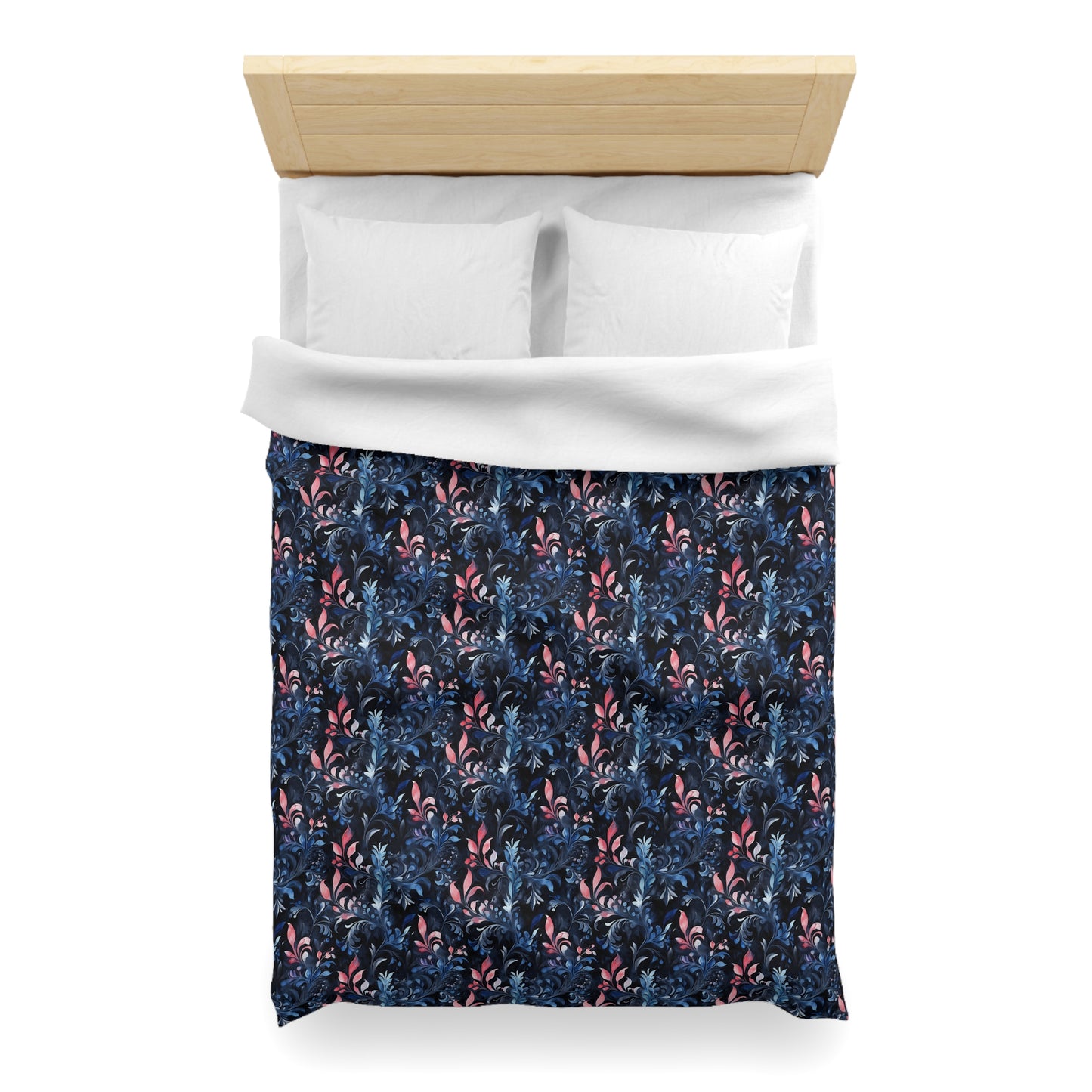 Dusky Floral Whispers Microfiber Duvet Cover
