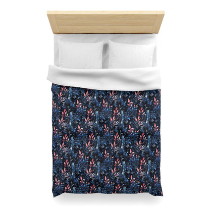 Dusky Floral Whispers Microfiber Duvet Cover