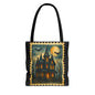 Haunted House Canvas Tote Bag