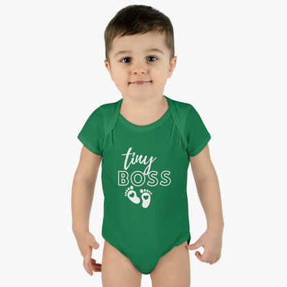 Tiny Boss Infant Baby Rib Bodysuit