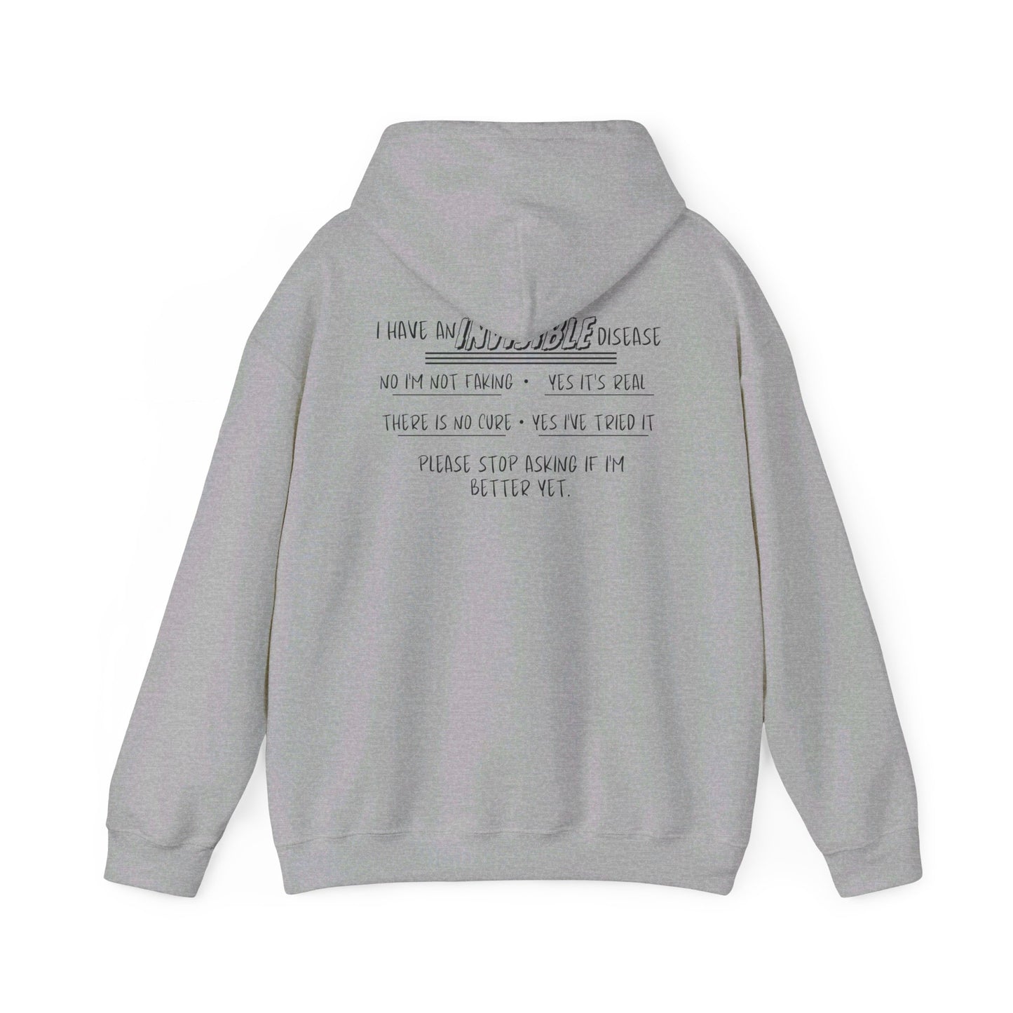 I'm An Invisible Warrior Heavy Blend™ Hooded Sweatshirt