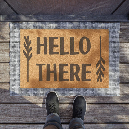 Hello There Coconut Fiber Doormat