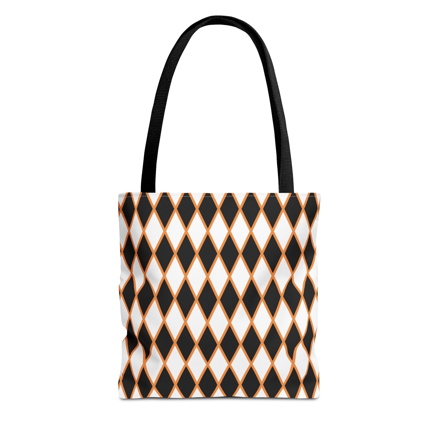 Midnight Ember Harlequin Canvas Tote Bag