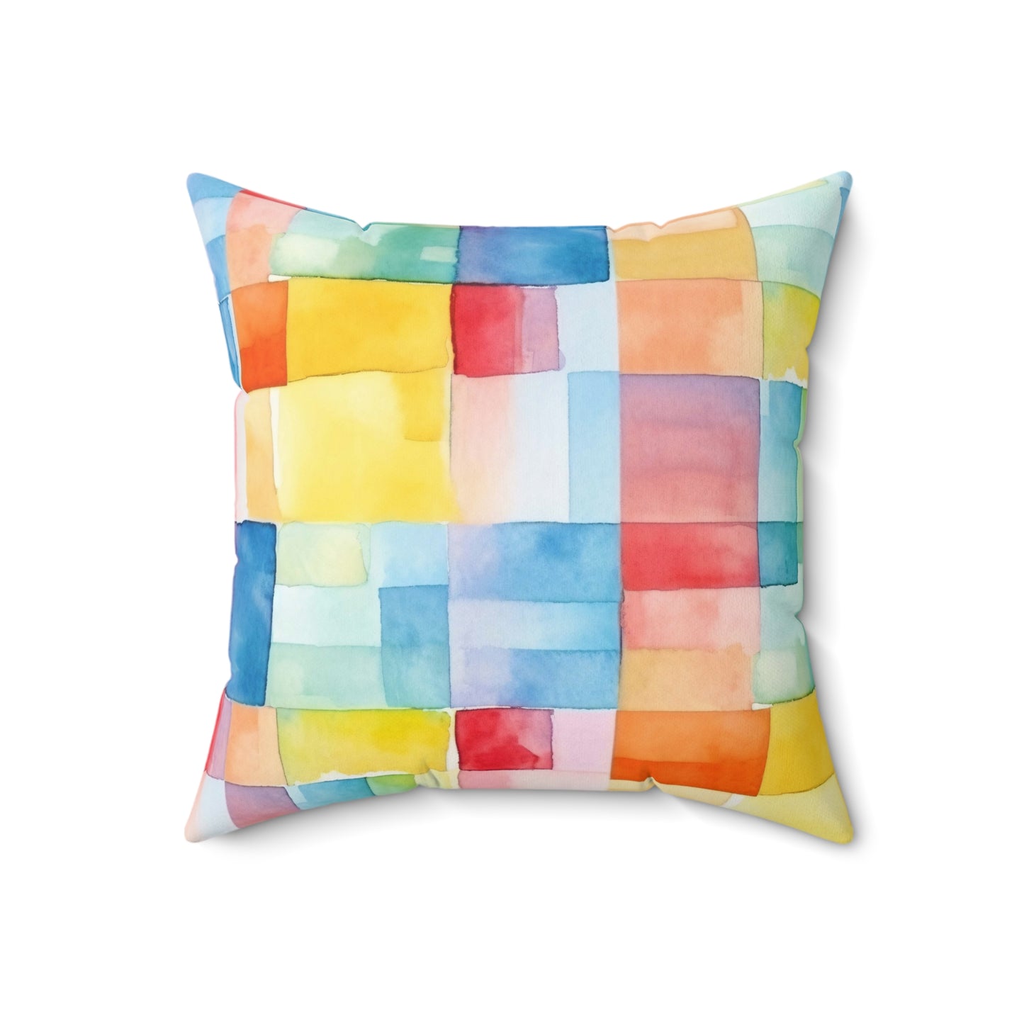Mosaic Meadows Throw Pillow