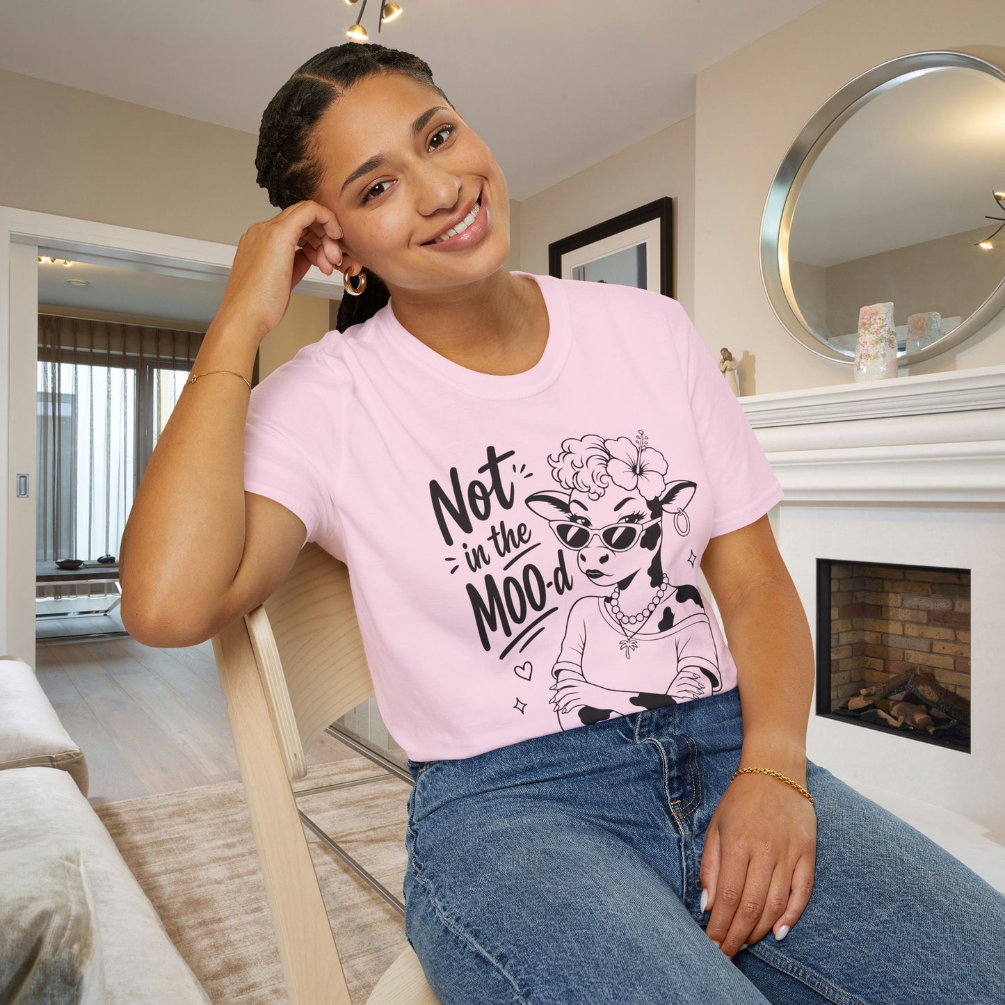 Not in the Moo-d Adult T-shirt