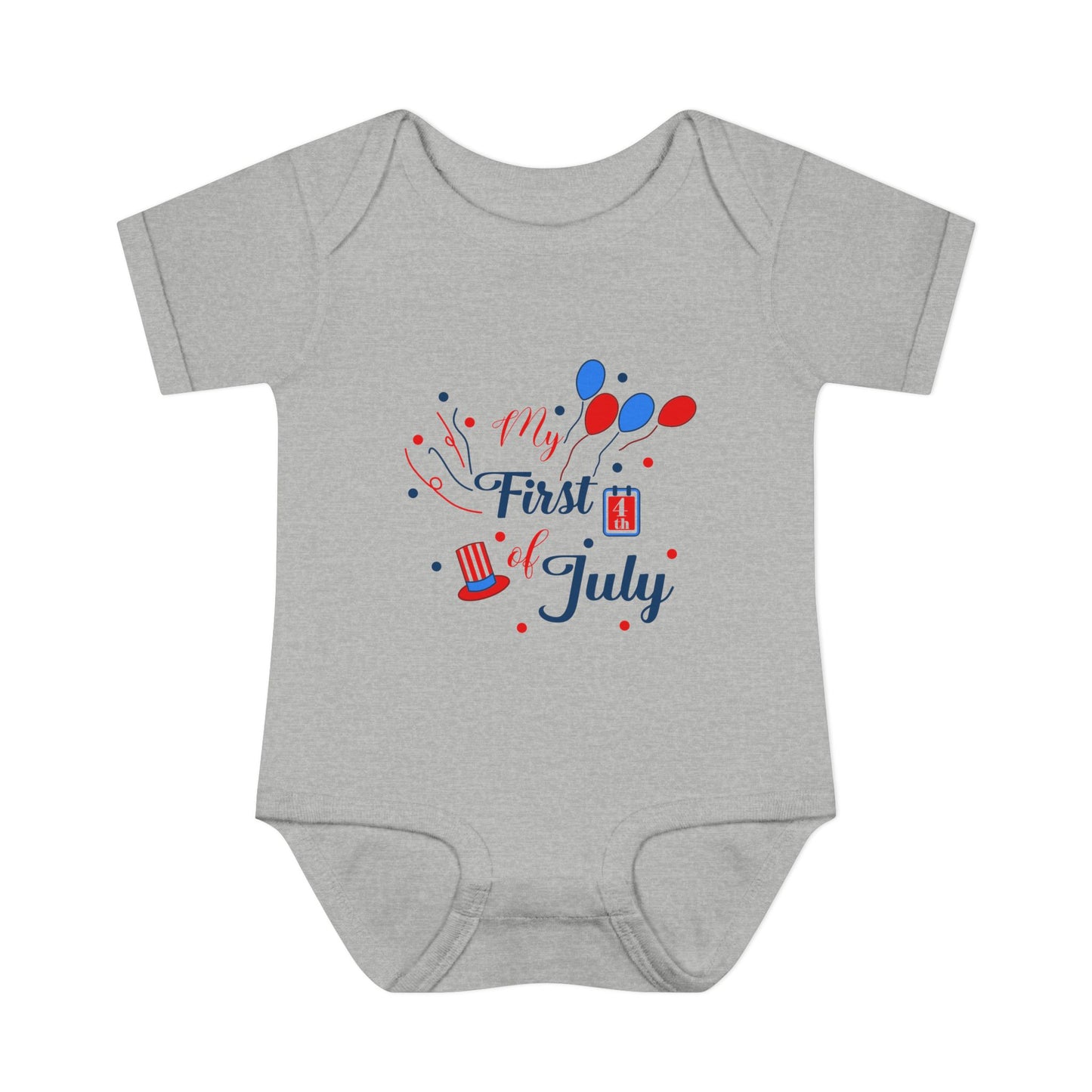 My First 4th of July 2 Baby Rib Bodysuit