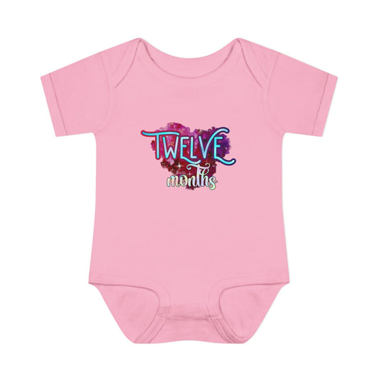Stardust Baby Milestone Bodysuit-Twelve Months