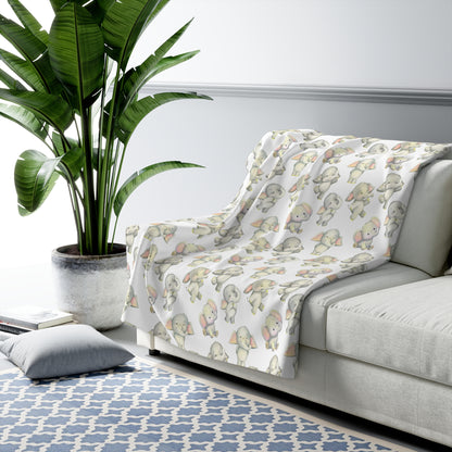 Dancing Elephants Fleece Blanket