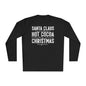 Santa Claus Hot Cocoa Christmas Adult Long Sleeve Tee