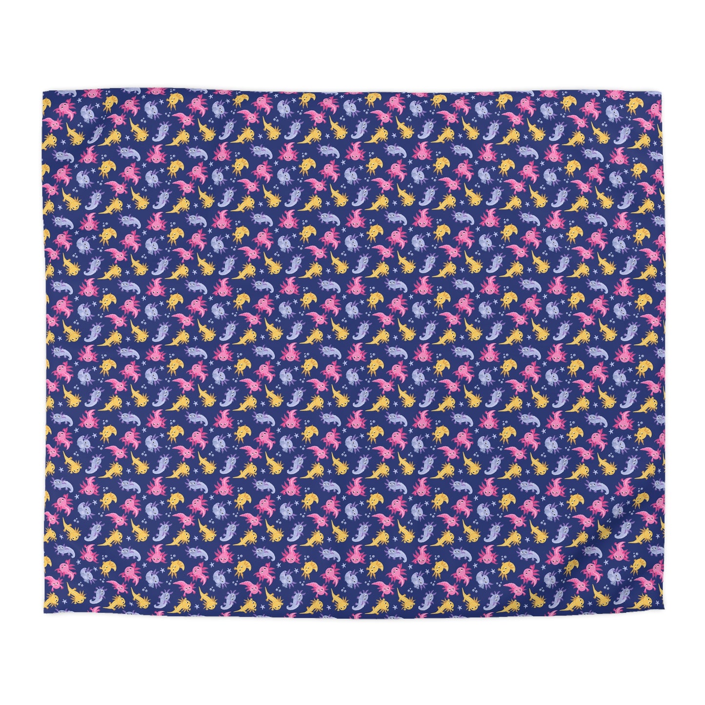 Axolotl Lagoon Microfiber Duvet Cover