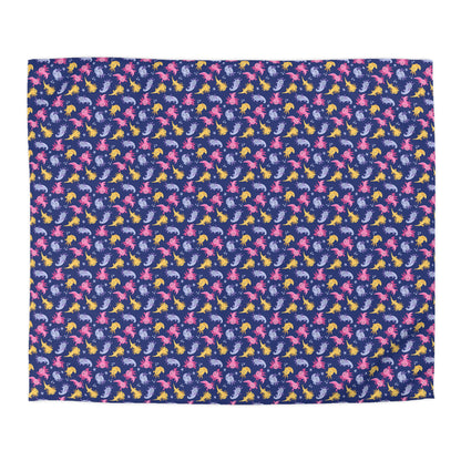 Axolotl Lagoon Microfiber Duvet Cover