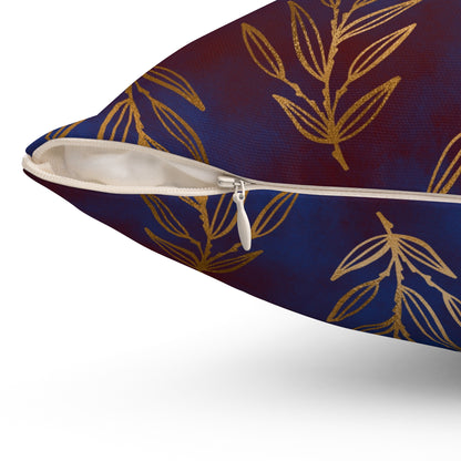 Midnight Gilded Leaves Basic Bedding Set