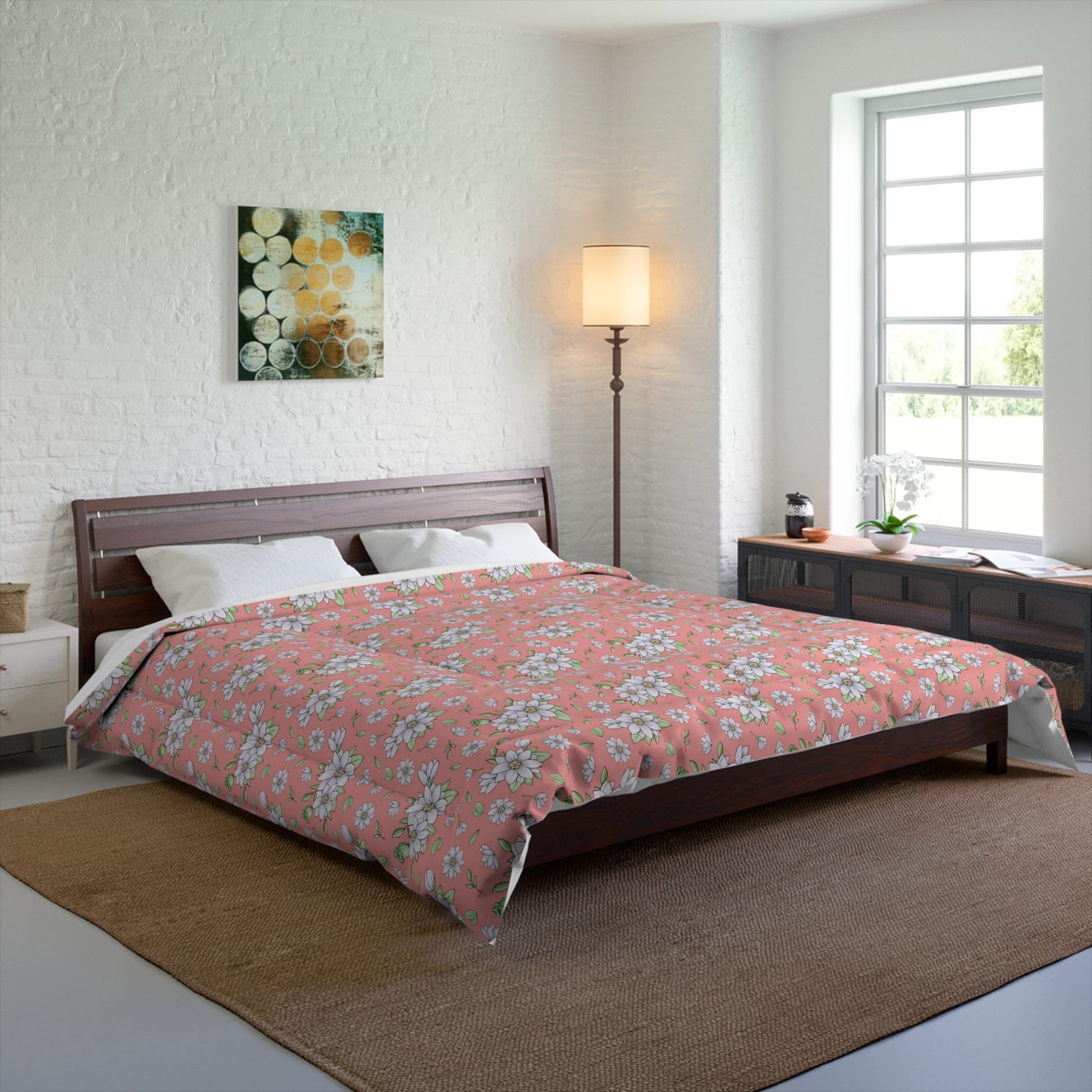 Jasmine Blush Garden Comforter