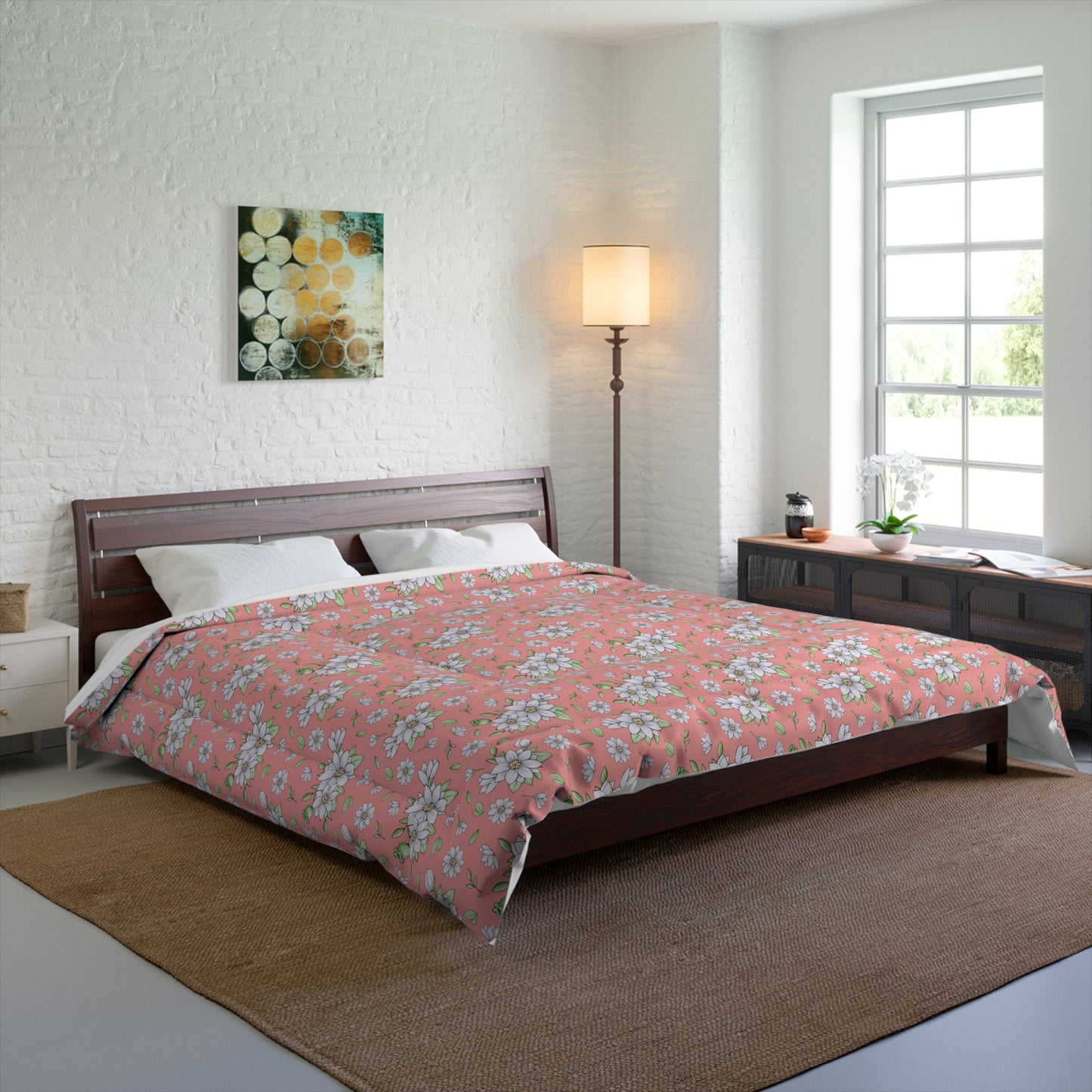 Jasmine Blush Garden Comforter