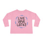 Hanukkah Live Love Latke Toddler Long Sleeve Tee