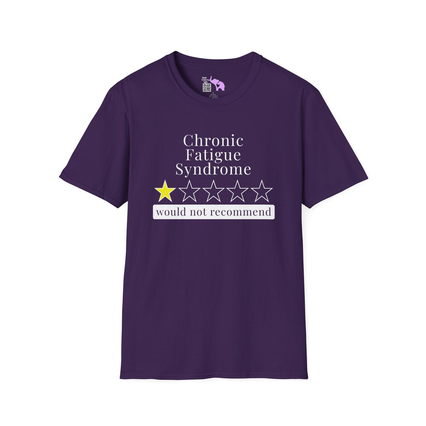 Chronic Fatigue Syndrome 1 Star Would Not Recommend Adult T-shirt