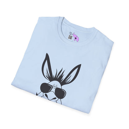 Funny Donkey w/Sunglasses Adult T-shirt