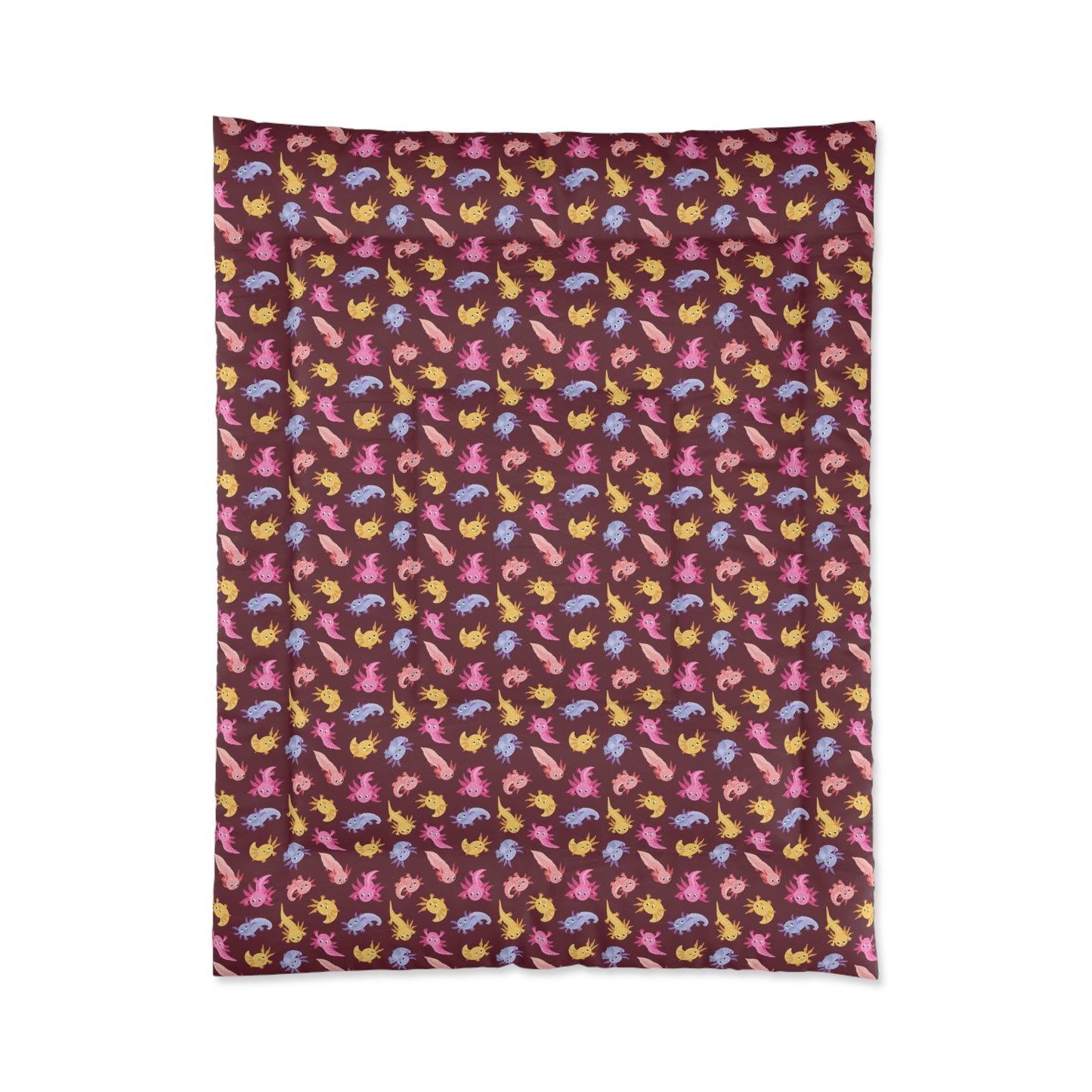 Crimson Axolotls Comforter