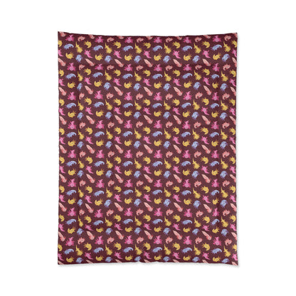 Crimson Axolotls Comforter