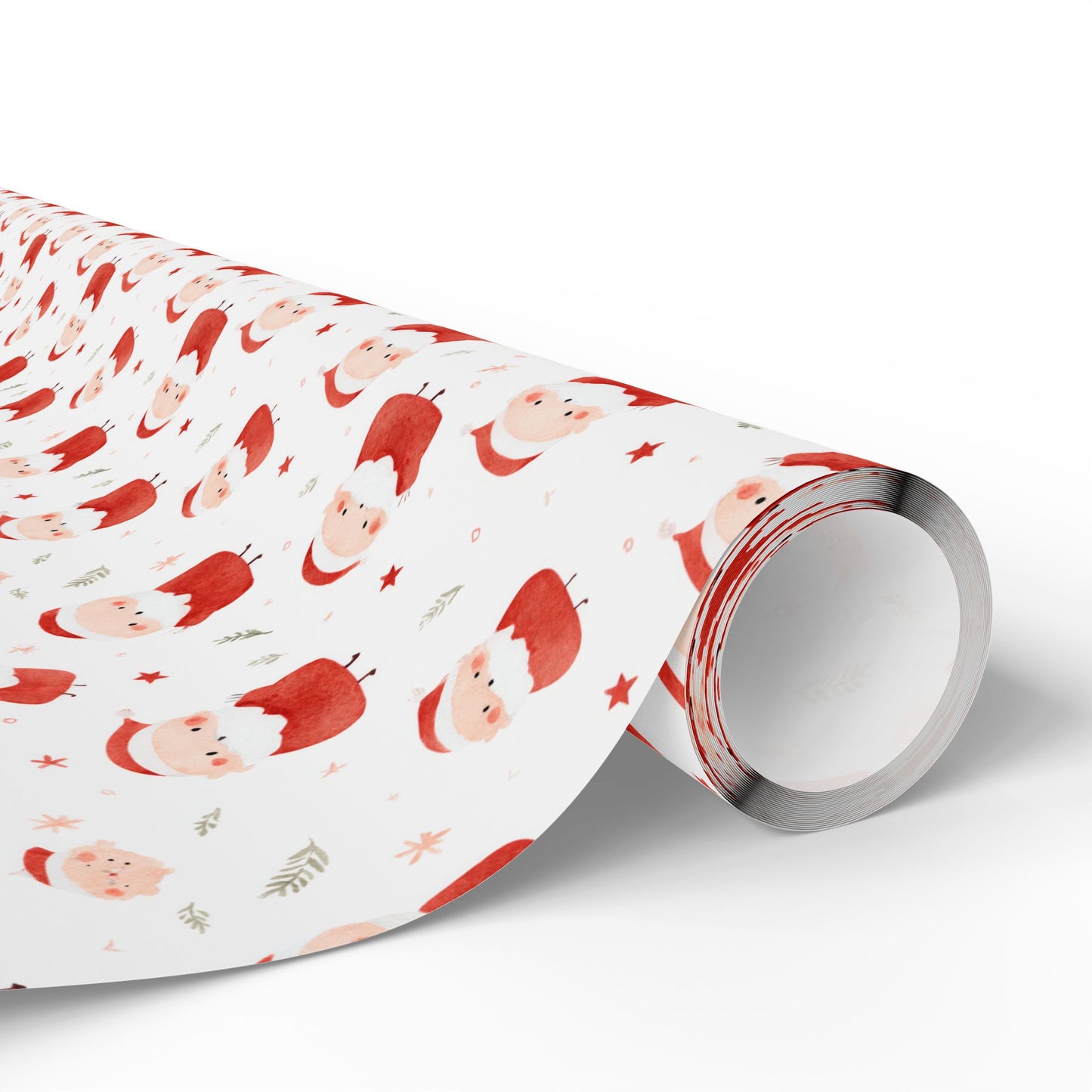 Holly Jolly Santas Wrapping Paper